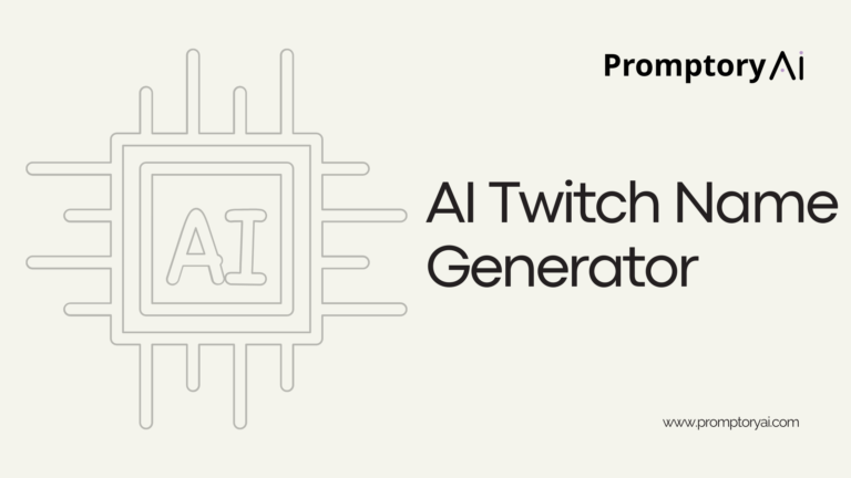 AI Twitch Name Generator | Promptory AI